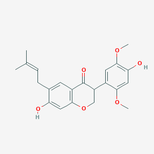 molecular formula C22H24O6 B124957 Sigmoidin J CAS No. 157999-01-4