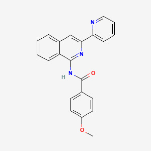 4-methoxy-N-(3-(pyridin-2-yl)isoquinolin-1-yl)benzamide