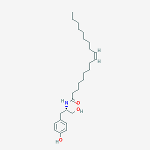 molecular formula C27H45NO3 B124961 (S)-N-oleoyltyrosinol CAS No. 616884-62-9