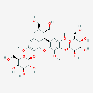 (+)-lyoniresinol 4,4'-bis-O-beta-D-glucopyranoside