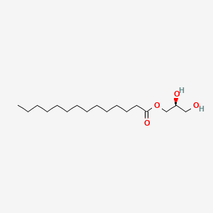 molecular formula C17H34O4 B1249634 1-肉豆蔻酰-sn-甘油 