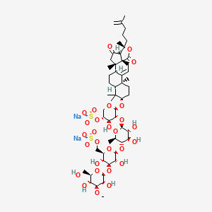 molecular formula C54H82Na2O28S2 B1249638 Hemoiedemoside A 