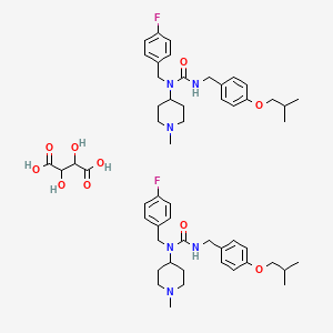 molecular formula C54H74F2N6O10 B1249642 Pimavanserin tartrate 