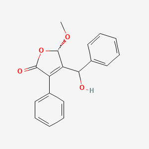 molecular formula C18H16O4 B1249645 gymnoascolide C 