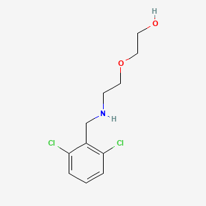 molecular formula C11H15Cl2NO2 B12496509 2-{2-[(2,6-Dichlorobenzyl)amino]ethoxy}ethanol 