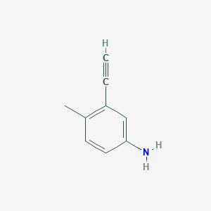 molecular formula C9H9N B124966 3-乙炔基-4-甲基苯胺 CAS No. 134690-40-7