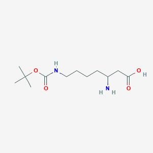 molecular formula C12H24N2O4 B12496626 DL-|A-HoLys(Boc)-OH 
