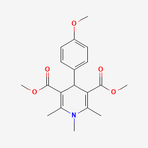 molecular formula C19H23NO5 B12496709 Dimethyl 4-(4-methoxyphenyl)-1,2,6-trimethyl-1,4-dihydropyridine-3,5-dicarboxylate 