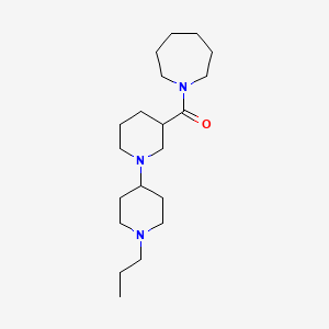 molecular formula C20H37N3O B12496786 Azepan-1-yl(1'-propyl-1,4'-bipiperidin-3-yl)methanone 