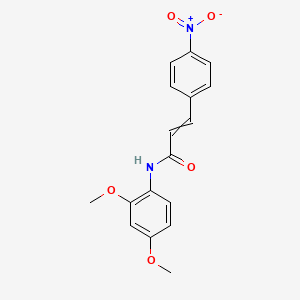 molecular formula C17H16N2O5 B12496803 N-(2,4-Dimethoxyphenyl)-3-(4-nitrophenyl)-2-propenamide CAS No. 425425-43-0