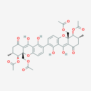 molecular formula C38H38O16 B1249705 Dicerandrol C 
