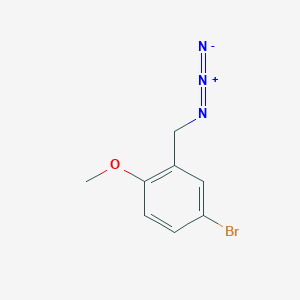 molecular formula C8H8BrN3O B12497050 2-(Azidomethyl)-4-bromo-1-methoxybenzene 