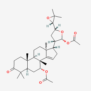 molecular formula C34H50O7 B1249712 1,2-Dihydrobruceajavanin A 
