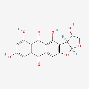 (4S,5S,8S)-2,5,16,18-tetrahydroxy-7,9-dioxapentacyclo[10.8.0.03,10.04,8.014,19]icosa-1,3(10),11,14(19),15,17-hexaene-13,20-dione