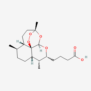 molecular formula C19H30O6 B1249719 Carboxypropyldeoxoartemisinin 