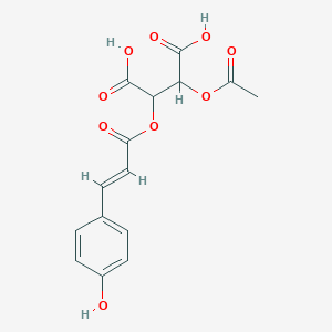 molecular formula C15H14O9 B1249724 2-O-Acetyl-trans-coutaric acid CAS No. 106928-35-2
