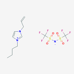 molecular formula C12H17F6N3O4S2 B12497250 1-Allyl-3-butyl-1H-imidazol-3-ium bis((trifluoromethyl)sulfonyl)amide 