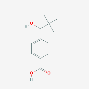 molecular formula C12H16O3 B1249729 Benzoicacid, 4-(1-hydroxy-2,2-dimethylpropyl)- CAS No. 163089-77-8