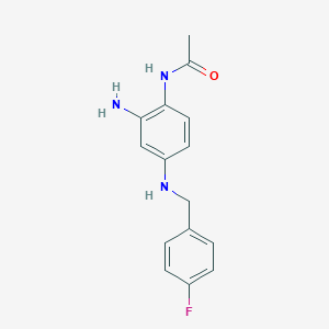 molecular formula C15H16FN3O B124973 N-Acetyl Retigabine CAS No. 229970-68-7