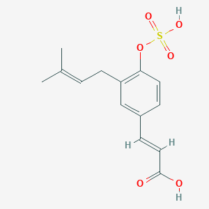 molecular formula C14H16O6S B1249741 Petasiformin A 