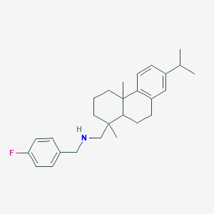 molecular formula C27H36FN B12497421 N-(4-fluorobenzyl)abieta-8,11,13-trien-18-amine 