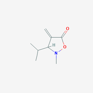 5-Isoxazolidinone, 2-methyl-4-methylene-3-(1-methylethyl)-
