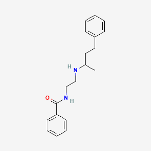 molecular formula C19H24N2O B12497533 N-{2-[(4-phenylbutan-2-yl)amino]ethyl}benzamide 