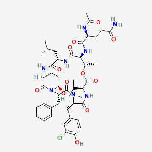 molecular formula C46H63ClN8O12 B1249754 Cyanopeptolin 954 