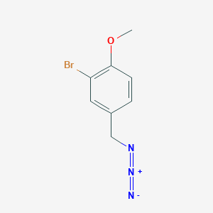 molecular formula C8H8BrN3O B12497541 4-(Azidomethyl)-2-bromo-1-methoxybenzene 