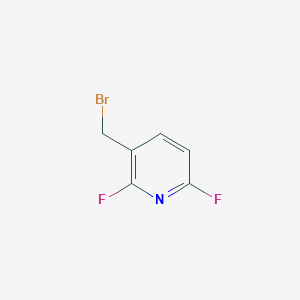 molecular formula C6H4BrF2N B12497551 3-(Bromomethyl)-2,6-difluoropyridine 