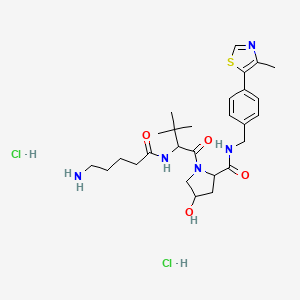 molecular formula C27H41Cl2N5O4S B12497555 (S,R,S)-AHPC-C4-NH2 dihydrochloride 