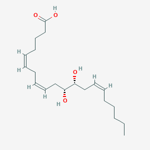 molecular formula C20H34O4 B1249757 (5Z,8Z,11R,12R,14Z)-11,12-二羟基二十碳-5,8,14-三烯酸 