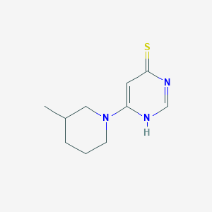 molecular formula C10H15N3S B12497763 6-(3-methylpiperidin-1-yl)pyrimidine-4(3H)-thione 