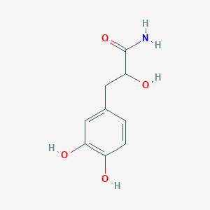 molecular formula C9H11NO4 B1249777 2-Hydroxy-3-(3,4-dihydroxyphenyl)propanamide 