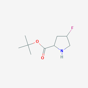 molecular formula C9H16FNO2 B12497781 Tert-butyl 4-fluoropyrrolidine-2-carboxylate 