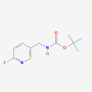 molecular formula C11H15FN2O2 B12497901 tert-Butyl ((6-fluoropyridin-3-yl)methyl)carbamate 
