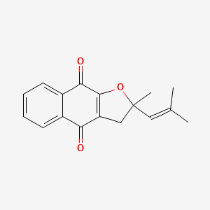 molecular formula C17H16O3 B1249794 UYK3ME5ZM5 