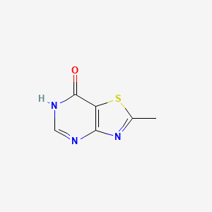 molecular formula C6H5N3OS B12497961 2-Methylthiazolo[4,5-d]pyrimidin-7(6H)-one 