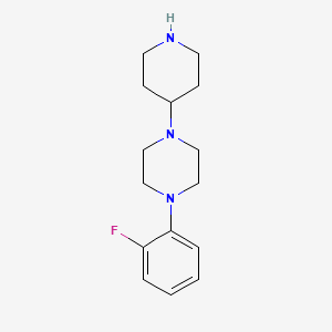 molecular formula C15H22FN3 B12497987 1-(2-Fluorophenyl)-4-(piperidin-4-yl)piperazine 