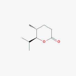 molecular formula C9H16O2 B124980 (5R,6S)-5-Methyl-6-propan-2-yloxan-2-one CAS No. 157968-87-1