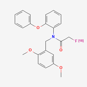 Acetamide, N-((2,5-dimethoxyphenyl)methyl)-2-(fluoro-18F)-N-(2-phenoxyphenyl)-