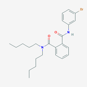 molecular formula C24H31BrN2O2 B12498187 N'-(3-bromophenyl)-N,N-dipentylbenzene-1,2-dicarboxamide 