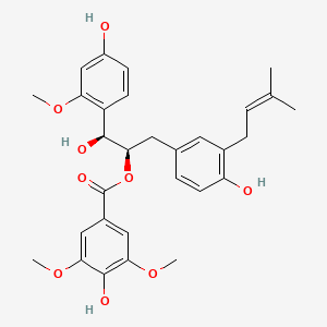 molecular formula C30H34O9 B1249838 Eryvarinol B 