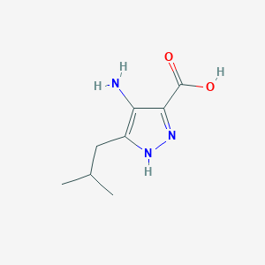 molecular formula C8H13N3O2 B124984 4-Amino-5-(2-methylpropyl)-1H-pyrazole-3-carboxylic Acid CAS No. 1093415-88-3
