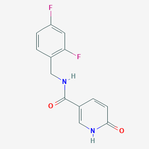 molecular formula C13H10F2N2O2 B12498426 N-(2,4-difluorobenzyl)-6-oxo-1,6-dihydropyridine-3-carboxamide 