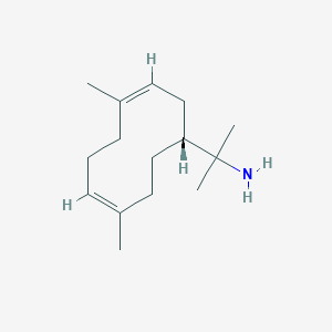 molecular formula C15H27N B1249857 (1Z,4Z)-7alphaH-11-aminogermacra-1(10),4-diene 