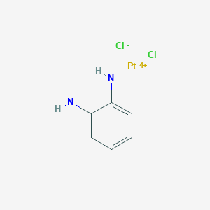 molecular formula C6H6Cl2N2Pt B1249864 Platinum(4+) chloride benzene-1,2-bis(aminide) (1/2/1) 