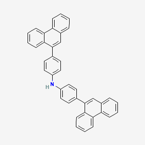 molecular formula C40H27N B12498716 Bis(4-(phenanthren-9-yl)phenyl)amine 