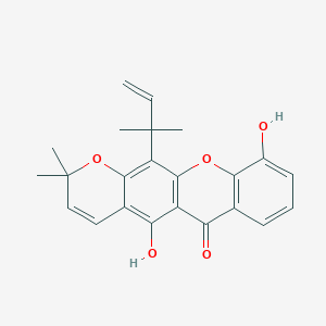 molecular formula C23H22O5 B1249877 Blancoxanthone 
