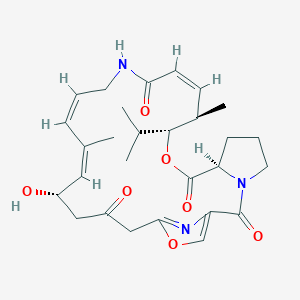 molecular formula C28H37N3O7 B1249890 Volpristin CAS No. 21102-49-8